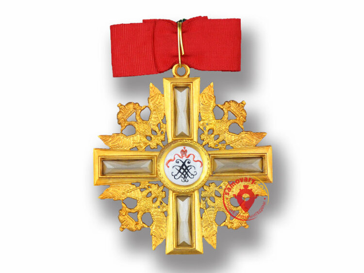 Знак ордена Святого Александра Невского XVIII век (с кристаллами Swarovski) копия